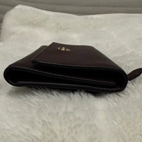 NEW Coach Dark Brown Leather Wallet - Picture 4 of 6